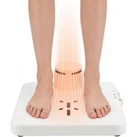 TwinFlow  Body Dryer Compact, 960W Full Body Dryer for After Shower with Cold/Hot Air & 2 Wind Speeds, Step-on Switch, Foot Dryer for Bathroom, Waterproof, 11.8 × 11.4 inch, White