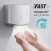 TwinFlow Air Wiper Compact Hand Dryer 110V 1400W Silver (with 2 Pin Plug) Model AK2630S