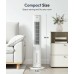 TwinFlow Portable Evaporative Air Cooler, 3-in-1 Cooling Fans that Blow Cold Air With 3L Water Tank, 38’’ Tower Fan for Bedroom, Office with 3 Speeds, 12H Timer, Oscillation, Remote Control, 2 Ice Packs