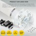 TwinFlow 4in Fume Extractor, Air Exhaust/Blower Fan Kit with 6.5ft Dryer Hose Kit, 3000RPM 12038 DC12V Dual Ball Bearings, for 3D Printer, 3D Laser, Grow Tent - White