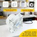 TwinFlow 4in Fume Extractor, Air Exhaust/Blower Fan Kit with 6.5ft Dryer Hose Kit, 3000RPM 12038 DC12V Dual Ball Bearings, for 3D Printer, 3D Laser, Grow Tent - White