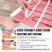 TwinFlow  Electric Radiant Floor Heating System, 20 Sq.ft Electric Heated Floor Mats for Bathroom, Includes Programmable Thermostat, Heat Mat, Installation Monitor, and Temperature Sensors