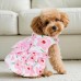 TwinFlow Floral Dog Dress Cute Dog Skirt Pet Dress Summer Pet Clothes for Puppy Small Cats