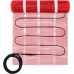 TwinFlow  Electric Radiant Floor Heating System, 20 Sq.ft Electric Heated Floor Mats for Bathroom, Includes Programmable Thermostat, Heat Mat, Installation Monitor, and Temperature Sensors