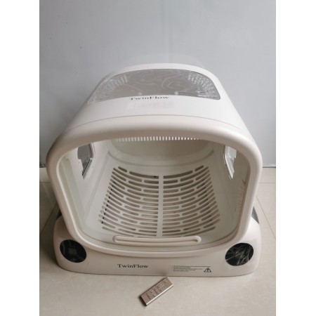 TwinFlow Cat Dryer, 360° Efficient Automatic and Quiet Box with Smart Temperature Control, Ideal for Small Dogs (50L Drybo Plus Pet Dryer Box) TwinFlow Cat Dryer, 360° Efficient Automatic and Quiet Box with Smart Temperature Control, Ideal for Small Dogs (50L Drybo Plus Pet Dryer Box)