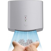 TwinFlow Air Wiper Compact Hand Dryer 110V 1400W Silver (with 2 Pin Plug) Model AK2630S