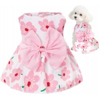 TwinFlow Floral Dog Dress Cute Dog Skirt Pet Dress Summer Pet Clothes for Puppy Small Cats TwinFlow Floral Dog Dress Cute Dog Skirt Pet Dress Summer Pet Clothes for Puppy Small Cats